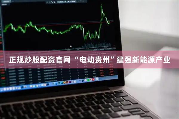 正规炒股配资官网 “电动贵州”建强新能源产业